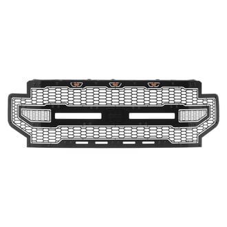 T-Rex® - 1-Pc Laser Stealth Metal Series Black Honeycomb Laser Cut Main Grille