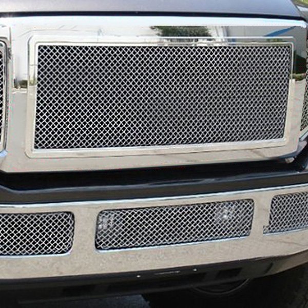 T-Rex® - Hybrid Series Chrome Wire Mesh Center Main Grille