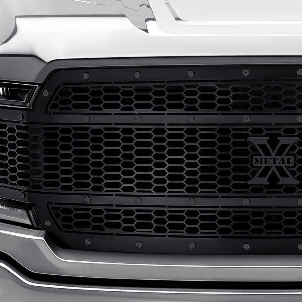T-Rex® - Laser Stealth Metal Series Black Powder Coated CNC Machined Main Grille