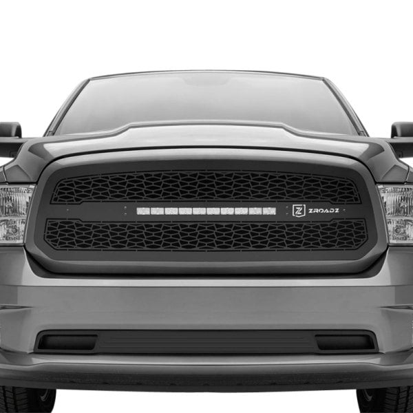 T-Rex® - Dodge Ram 2018 1-Pc ZROADZ Series Black Laser Cut Main Grille with  1 x 20