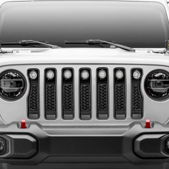 Jeep Wrangler Custom Grilles | Billet, Mesh, CNC, LED, Chrome, Black