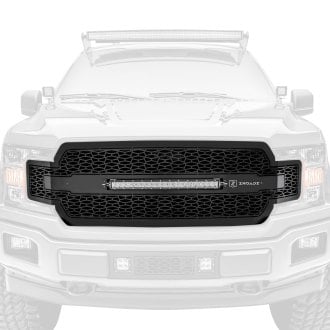 T-Rex® - 1-Pc ZROADZ Series Black Laser Cut Main Grille with 1 x 20" LED Light Bar