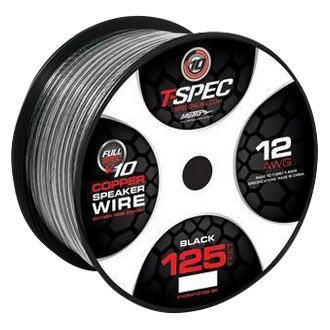 T-Spec® V10SW16250-WB - V10 Series 16 AWG 2-Way 250' Black/White Stranded GPT Speaker Wire