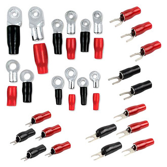 T-Spec® - V8 Series Nickel Plated Red and Black Ring Terminals
