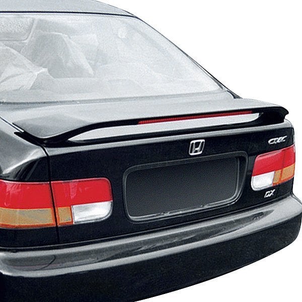 T5i Honda Civic Si 1998 Custom Style Fiberglass Rear Spoiler With Light