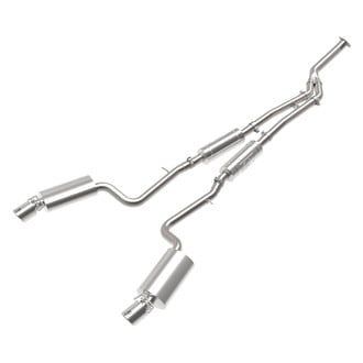Takeda® 49-36059-P - 304 SS Cat-Back Exhaust System with Split Rear Exit