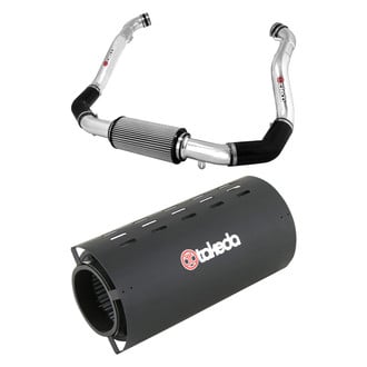 Takeda® - Attack Stage 2 Aluminum Polished Cold Air Intakes Filter with Splash Shield Set