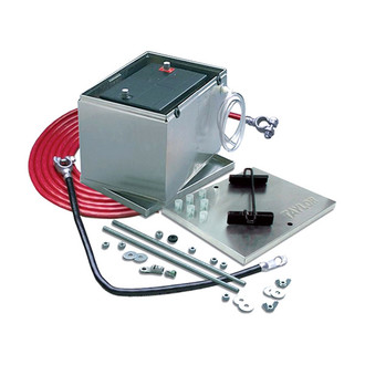 Taylor Cable® - Aluminum Battery Box with 16' 1 Gauge Battery Cable Kit