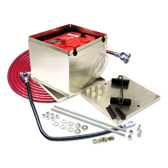 Taylor Cable® - Aluminum Battery Box with 16' 1 Gauge Battery Cable Kit