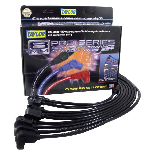 Taylor Cable® - Spiro-Pro™ 8mm Ignition Wire Set With 11", 13" and 22" Coil Wires