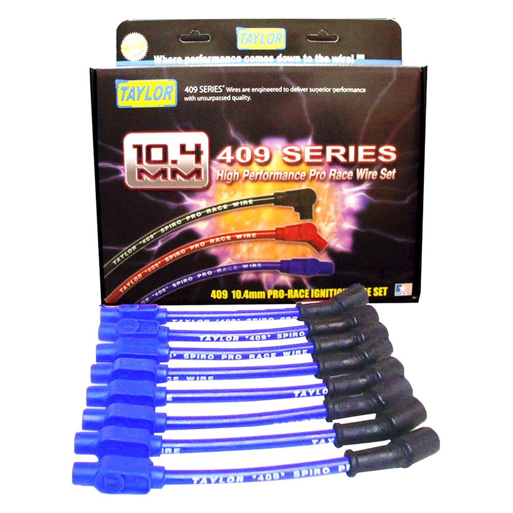 ACCEL 5047Y Super Stock Spiral Core Race Wire Set, 8MM, Yellow