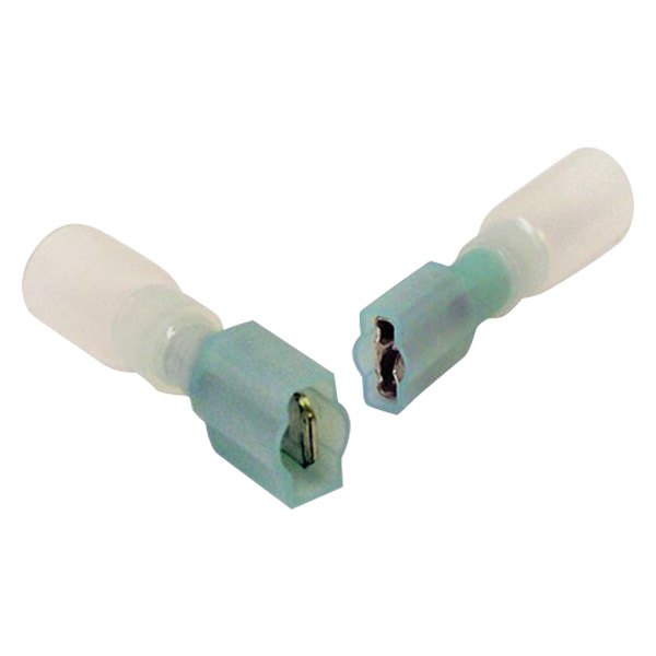 Tectran® - 0.250" 16/14 Gauge Heat Shrink Fully Insulated Blue Female Quick Disconnect Connector