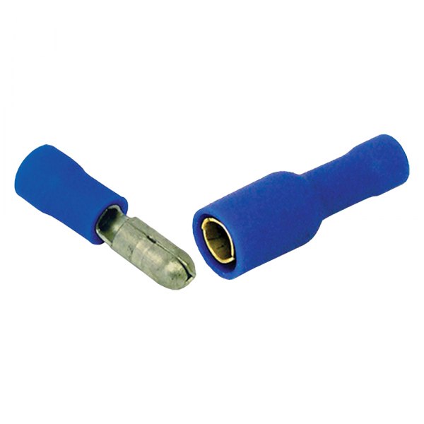 Tectran® - 22/18 Gauge Vinyl Insulated Blue Male Bullet Connector