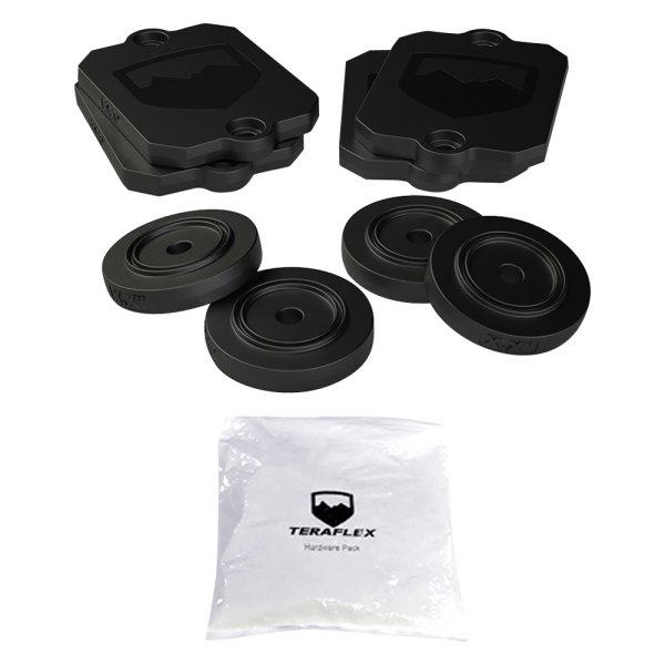 TeraFlex® - Front and Rear Bump Stop Strike Pad Shim Kit