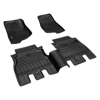TeraFlex® - All-Weather 1st & 2nd Row Black Thermoplastic Elastomer (TPE) Floor Liner Set