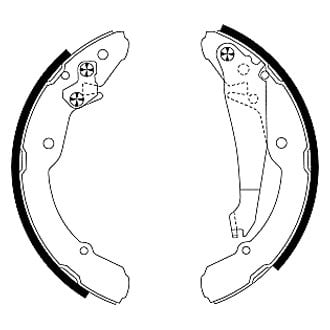 Textar® - Rear Drum Brake Shoes