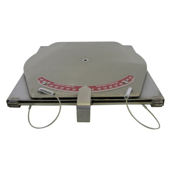 The Main Resource® - 14" x 14" x 1.5" Stainless Steel Alignment Plate with Pointer and Gauge