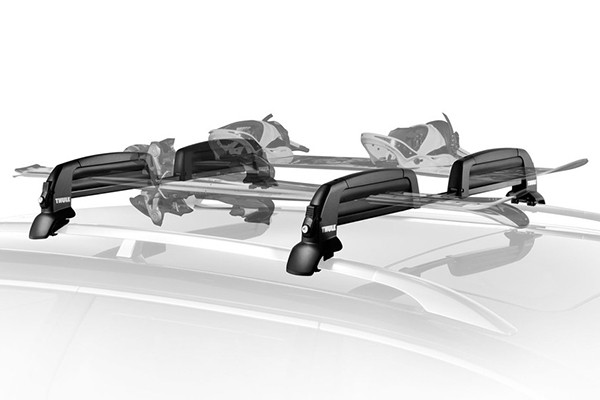 Snowcat Ski and Snowboard Rack Installed