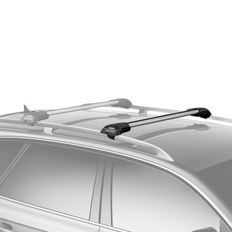 Thule® - AeroBlade™ Silver Edge Raised Rail Rack