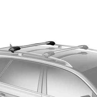 Thule® - AeroBlade™ Silver Edge Raised Rail Rack