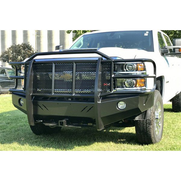 Thunder Struck Bumpers® - Smooth Elite Series Full Width Front HD Black Powder Coat Bumper