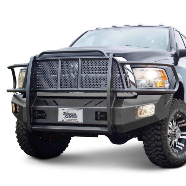 Thunder Struck Bumpers® - Tread Elite Series Full Width Front HD Black Powder Coat Bumper