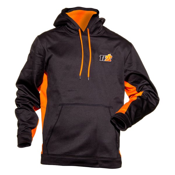 Ti22 Performance® - Men's Thermal Brand Logo Medium Black/Orange Pullover Hoodie