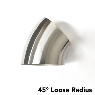 Ticon® 101-07624-3115 - Titanium 45° Loose Radius Elbow