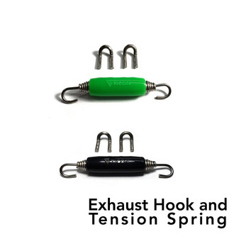 Ticon® - Titanium Exhaust Hook and Tension Spring for Slip Connector