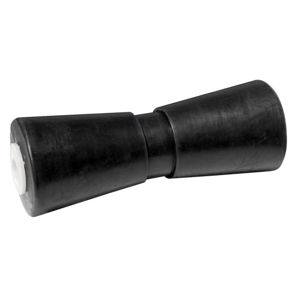 Tie Down Engineering® - 10" L Black Rubber V-Shaped Keel Roller for 5/8" Shaft