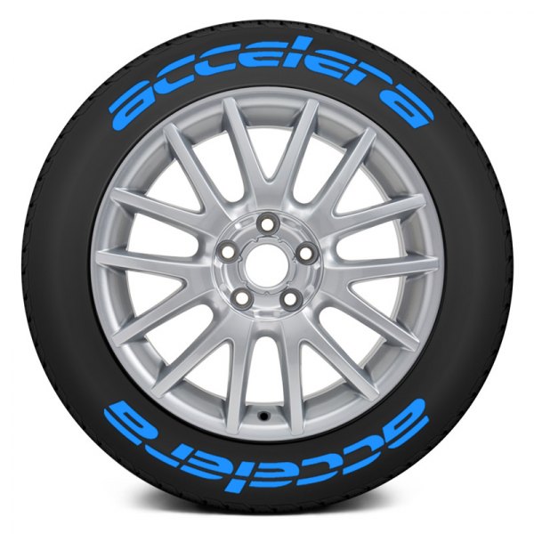 Tire Stickers® - Blue "Accelera" Tire Lettering Kit