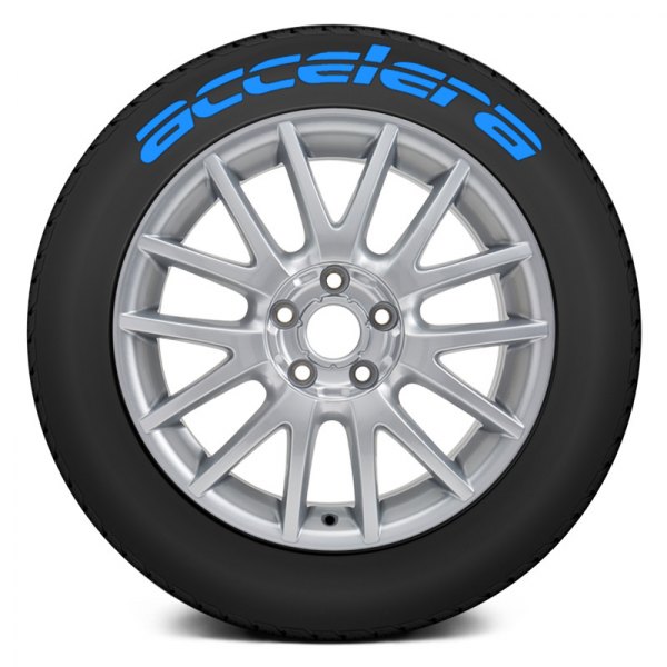 Tire Stickers® - Blue "Accelera" Tire Lettering Kit