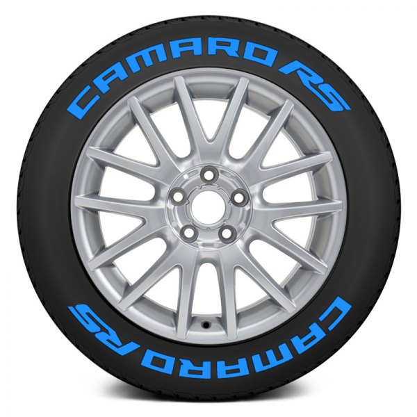 Tire Stickers® - Blue "Camaro RS" Tire Lettering Kit