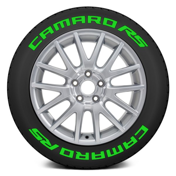 Tire Stickers® - Green "Camaro RS" Tire Lettering Kit