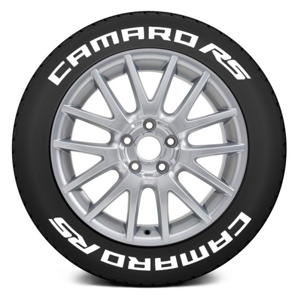 Tire Stickers® - White "Camaro RS" Tire Lettering Kit