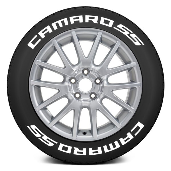 Tire Stickers® - White "Camaro SS" Tire Lettering Kit
