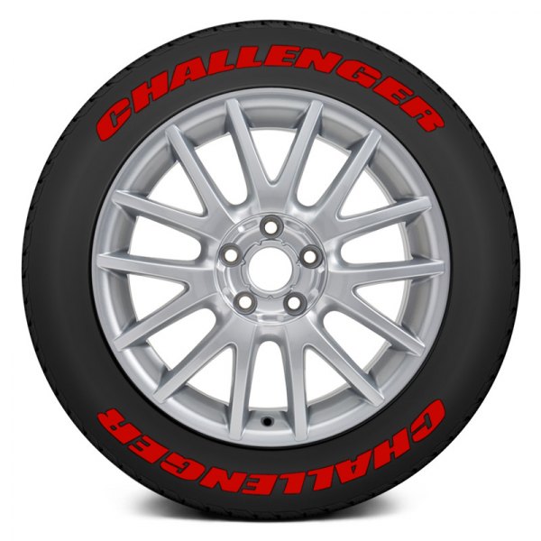 Tire Stickers® - Red "Challenger" Tire Lettering Kit