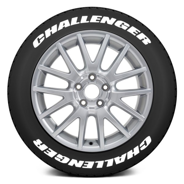 Tire Stickers® - White "Challenger" Tire Lettering Kit
