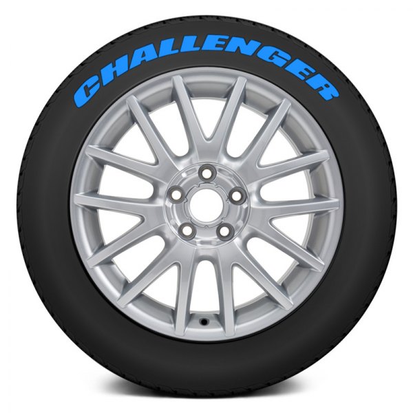 Tire Stickers® - Blue "Challenger" Tire Lettering Kit