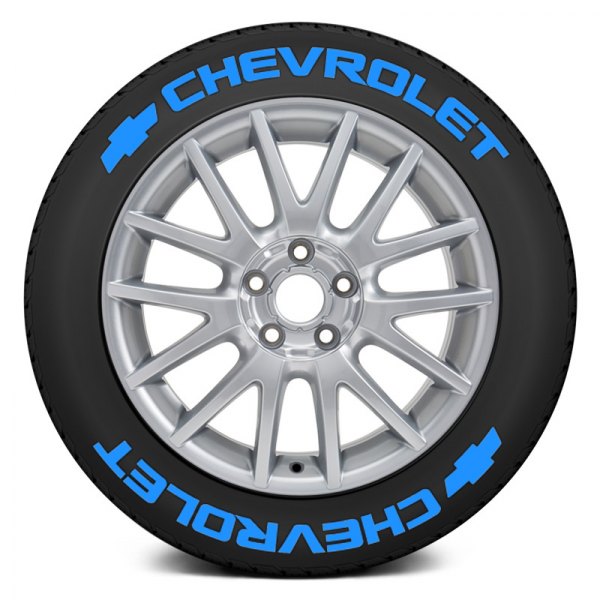 Tire Stickers® - Blue "Chevrolet" Tire Lettering Kit