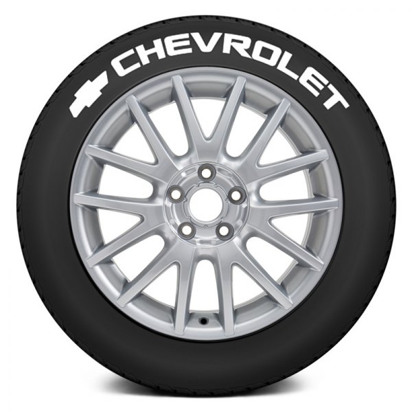 Tire Stickers® - White "Chevrolet" Tire Lettering Kit