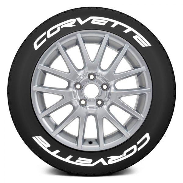 Tire Stickers® - White "Corvette" Tire Lettering Kit