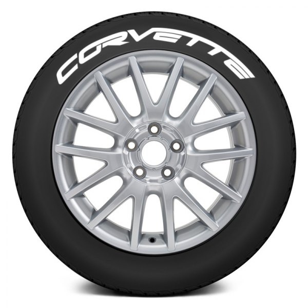 Tire Stickers® - White "Corvette" Tire Lettering Kit