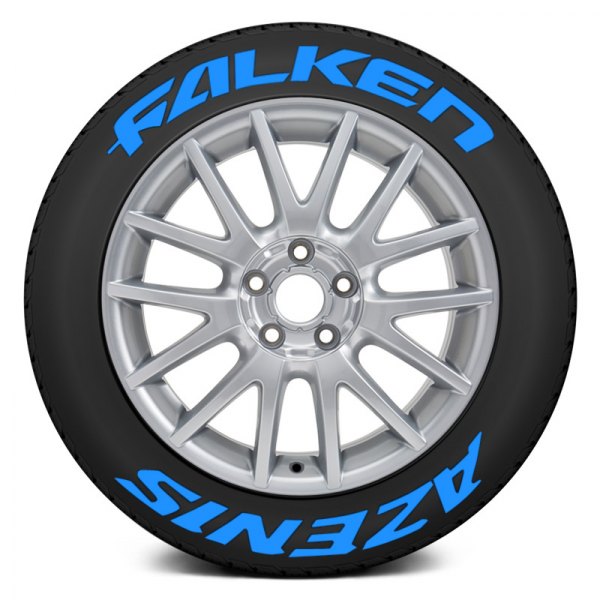 Tire Stickers® - Blue "Falken Azenis" Tire Lettering Kit