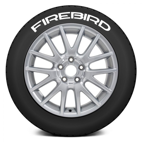 Tire Stickers® - White "Firebird" Tire Lettering Kit