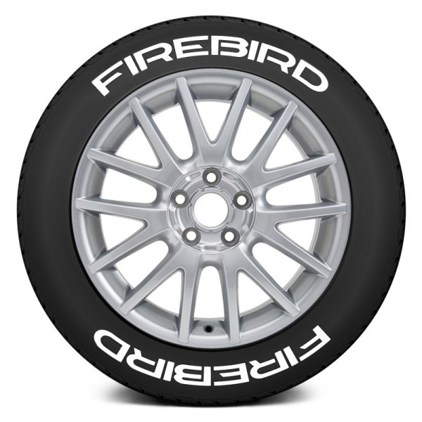 Tire Stickers® - White "Firebird" Tire Lettering Kit