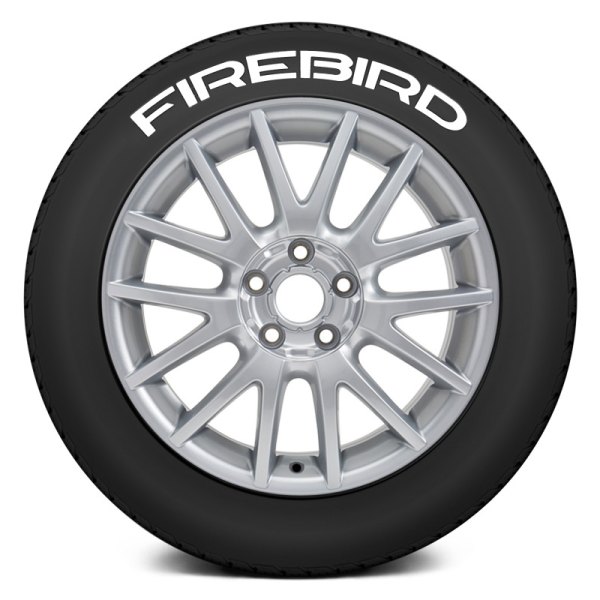 Tire Stickers® - White "Firebird" Tire Lettering Kit