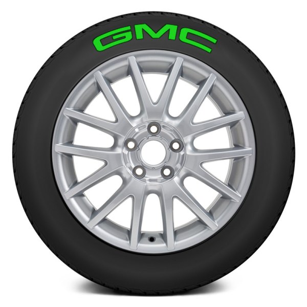 Tire Stickers® - Green "GMC" Tire Lettering Kit