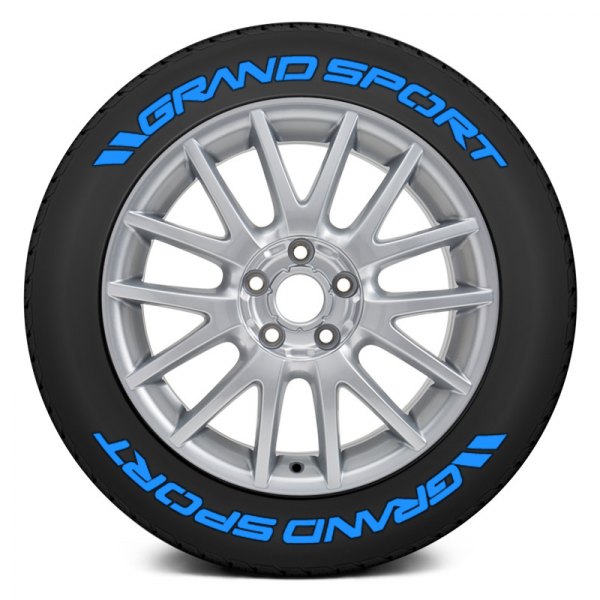 Tire Stickers® - Blue "Grand Sport" Tire Lettering Kit
