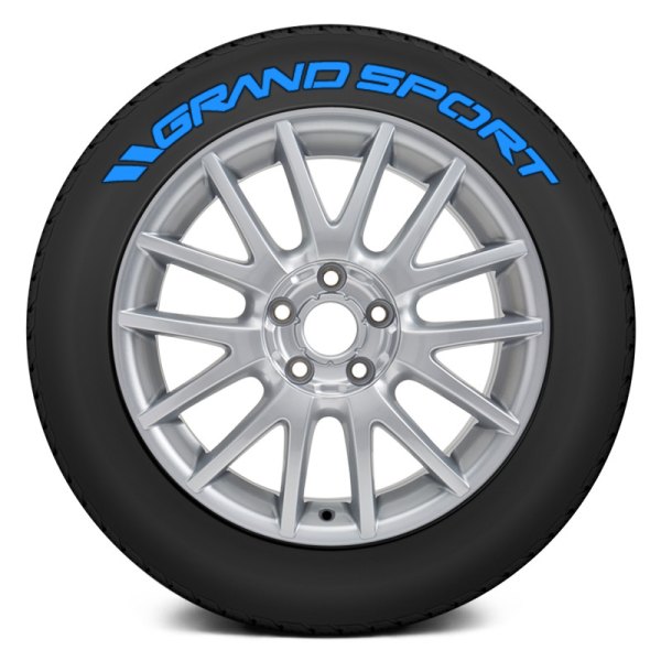 Tire Stickers® - Blue "Grand Sport" Tire Lettering Kit